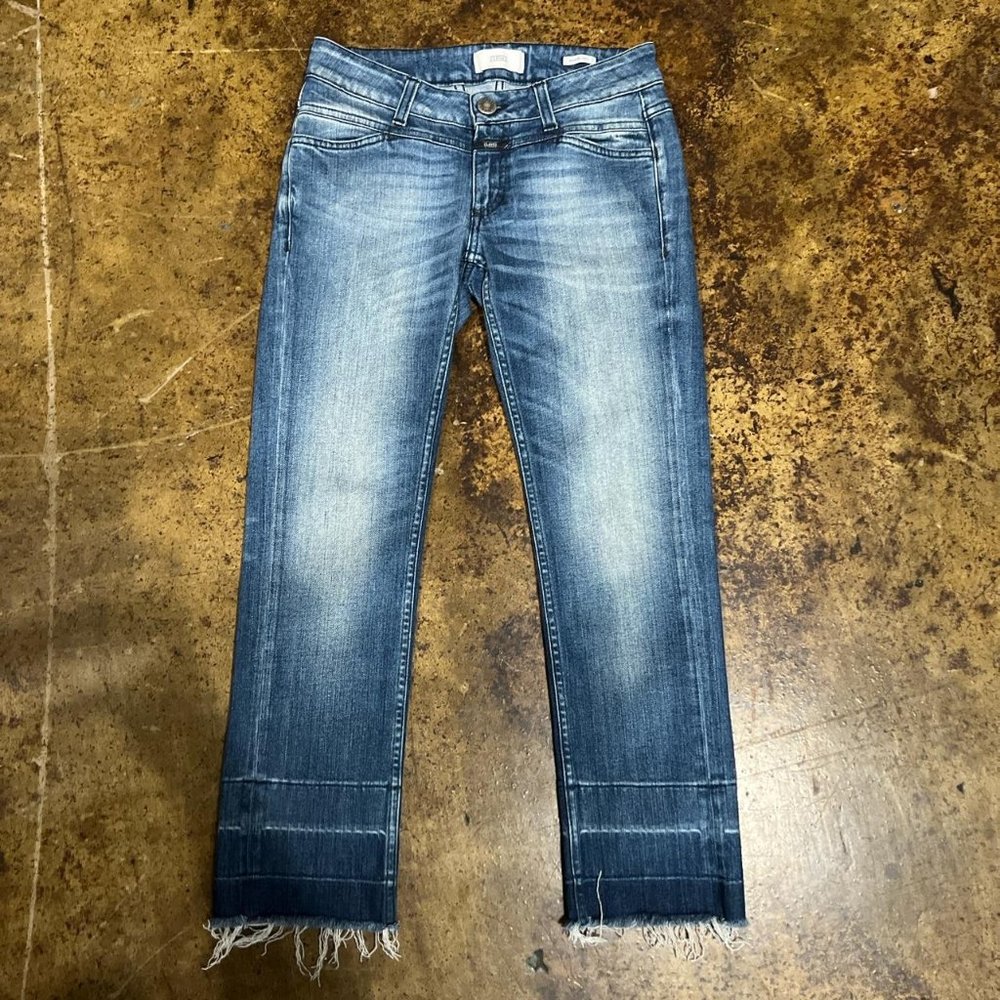 CLOSED frayed Skinny Pusher cropped jeans